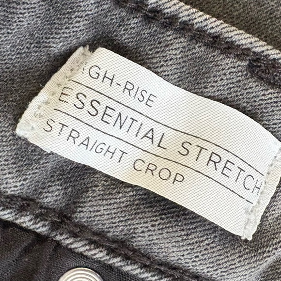 Lane Bryant Stretch High Rise Straight Crop Black Size 20 - Picture 7 of 8